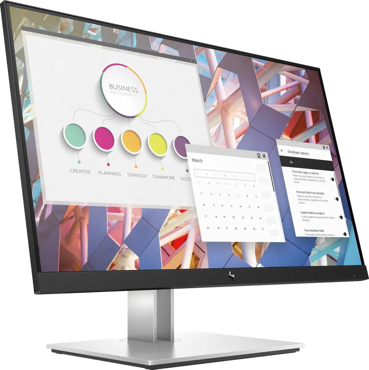 HP EliteDisplay E24 G4 Monitor - 24 Inch Full HD