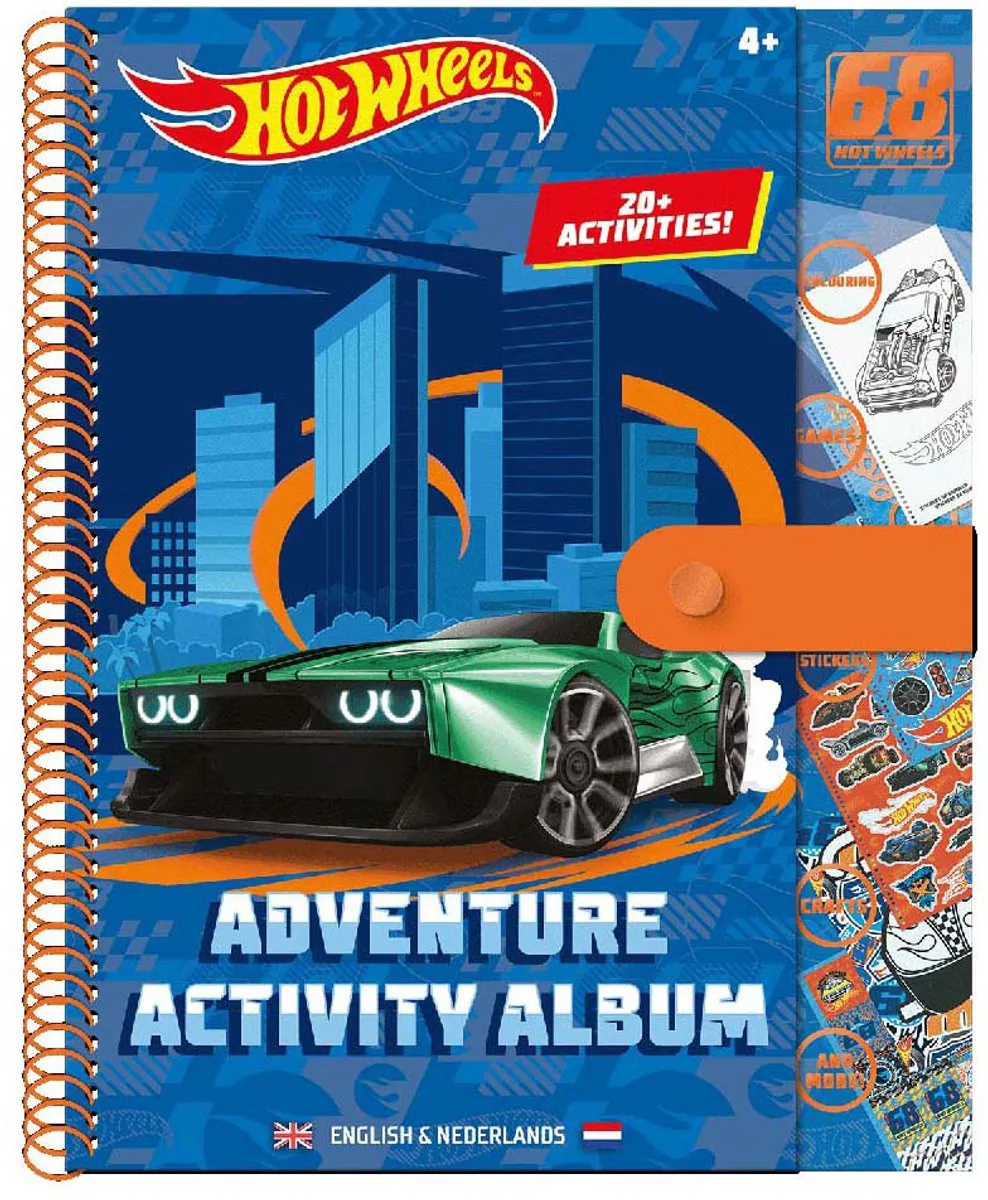 Hot Wheels Activity Album - Blauw/ Groen/ Oranje - afbeelding 3 van 3