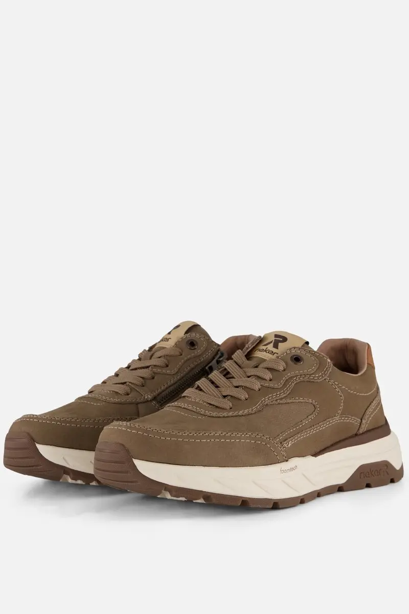 Rieker Sneakers H-leest groen Leer