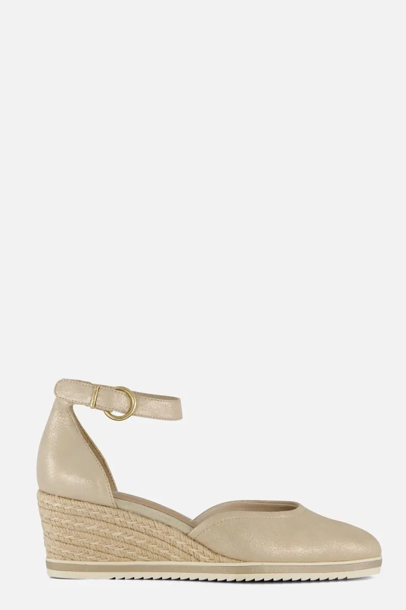 Tamaris Espadrilles Sleehak goud Leer