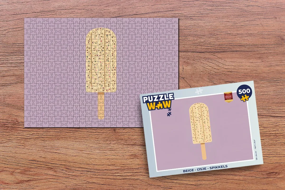PuzzleWow Legpuzzel IJsje Spikkels 500 Stuks