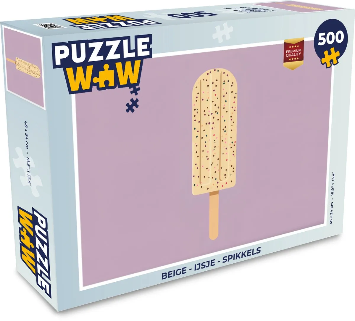PuzzleWow Legpuzzel IJsje Spikkels 500 Stuks