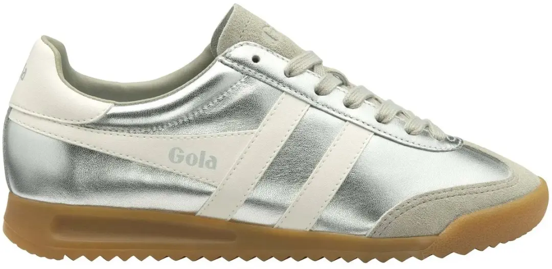 Gola Torpedo Glimmer Trainer CLB742 - 40 - Silver/Off White - afbeelding 6 van 6