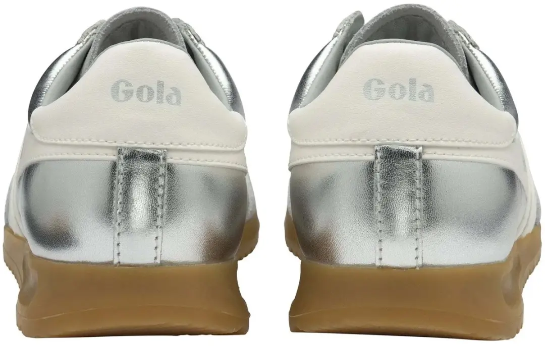 Gola Torpedo Glimmer Trainer CLB742 - 40 - Silver/Off White - afbeelding 3 van 6