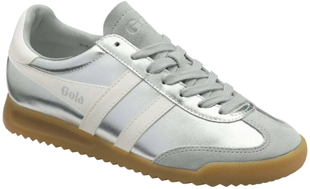 Gola Torpedo Glimmer Trainer CLB742 - 40 - Silver/Off White - afbeelding 4 van 6