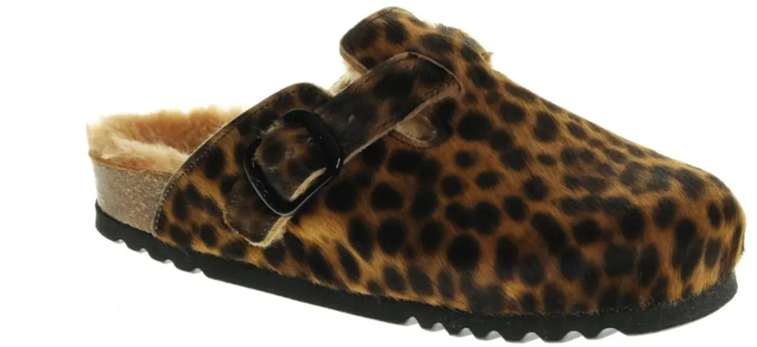 Scholl Fae New Dames Slippers - Bruin - Maat 39