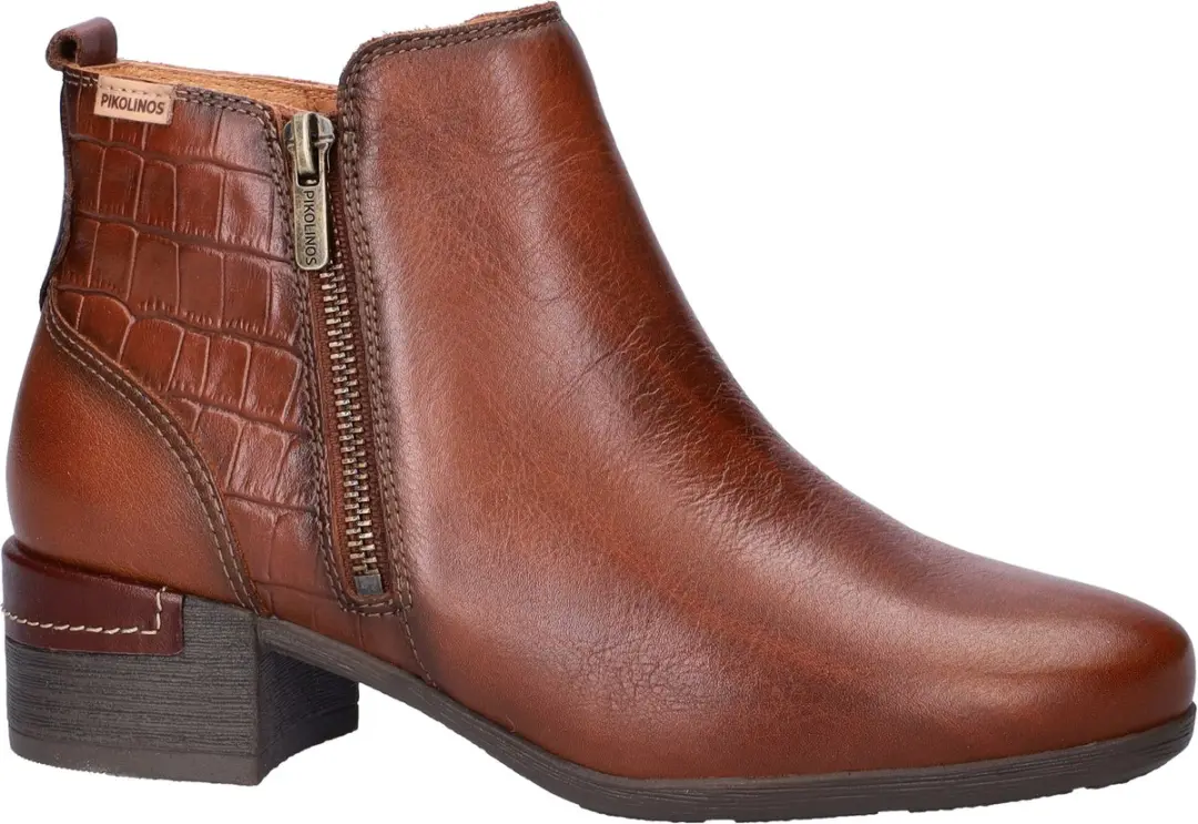 Pikolinos Malaga Dames Enkellaars - Cognac - Maat 36