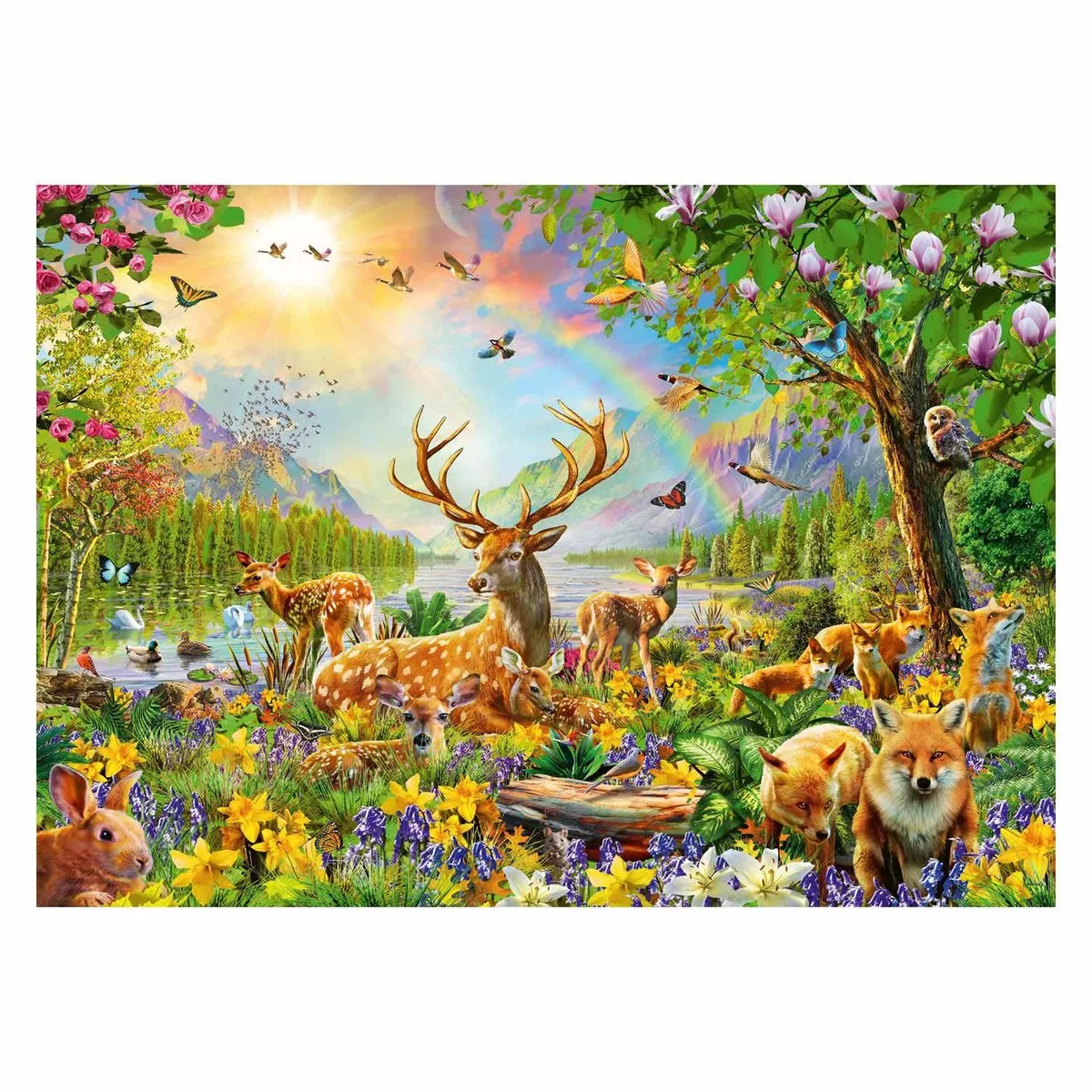 Ravensburger Mooie Hertenfamilie Legpuzzel 200 XXL Stuks - Multicolor