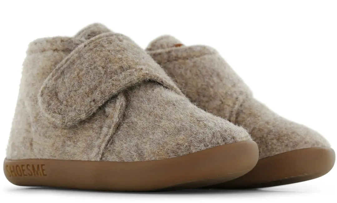 Shoesme Taupe Vilten Slofje