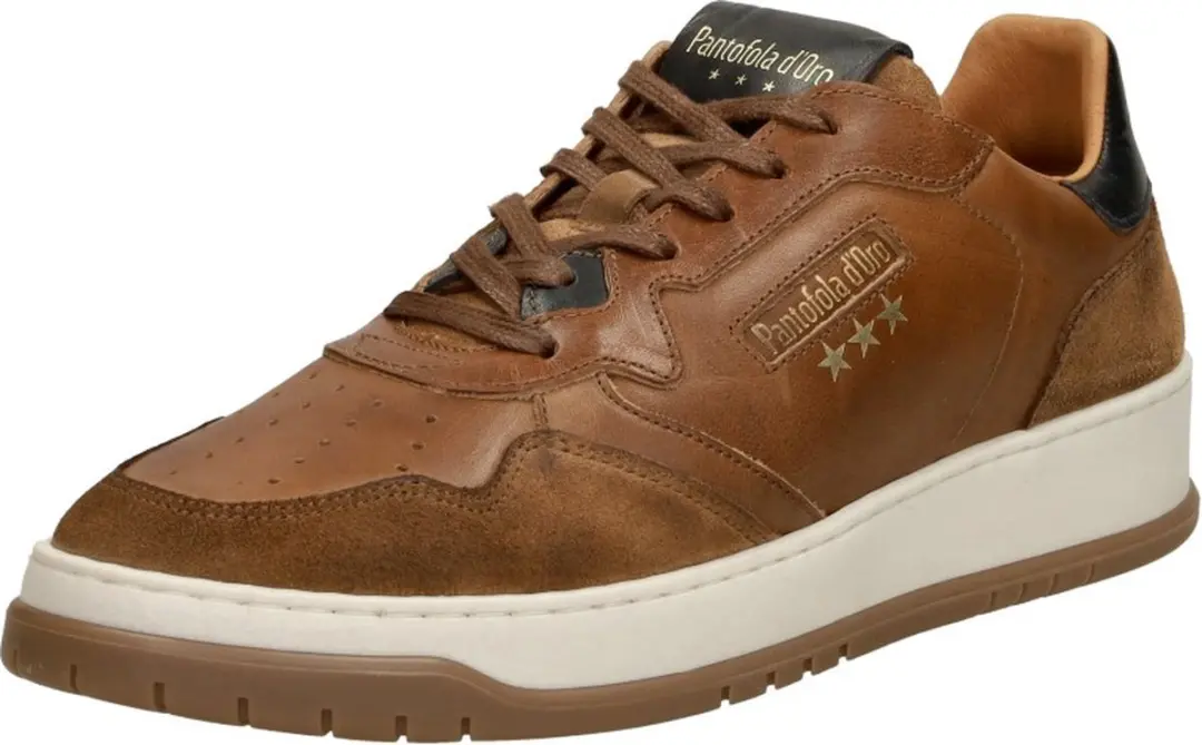 Pantofola d'Oro Sirmione Sneakers - Cognac Suede - 44 - afbeelding 4 van 6