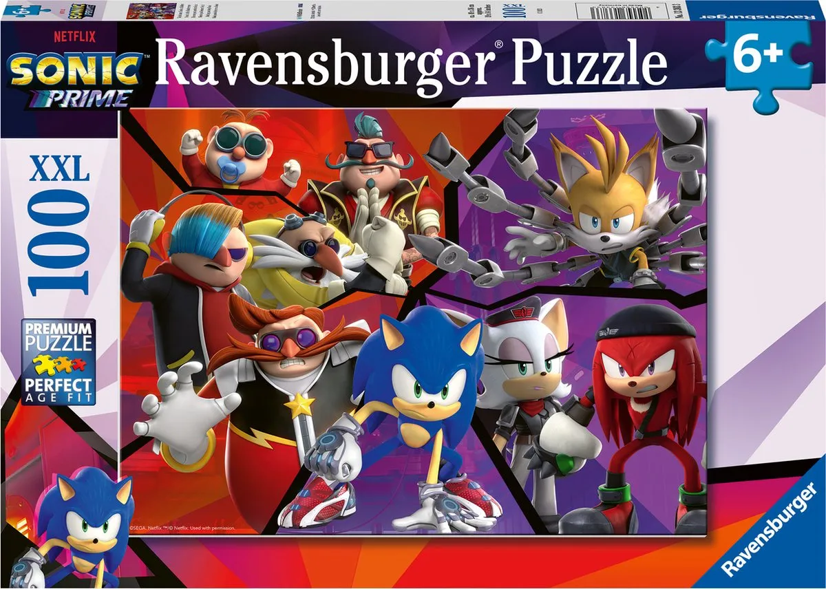 Ravensburger Sonic Prime Legpuzzel 100 XXL Stukken - 133833