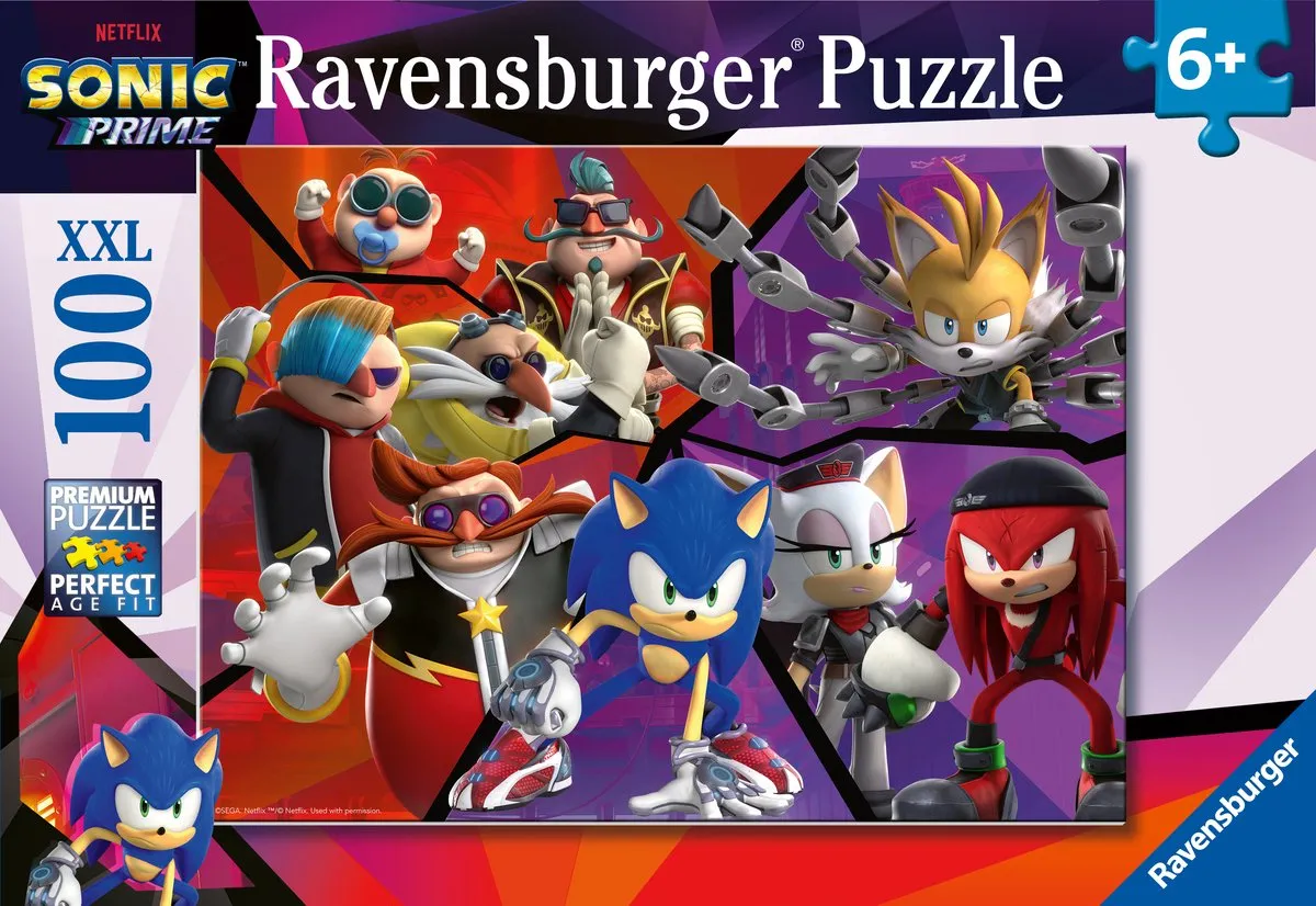 Ravensburger Sonic Prime Legpuzzel 100 XXL Stukken - 133833 - afbeelding 6 van 6