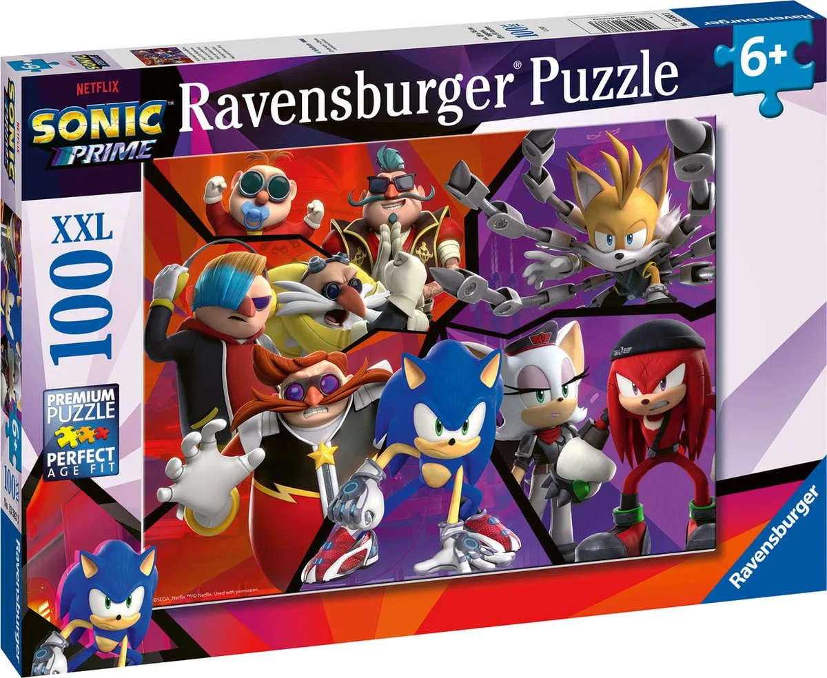 Ravensburger Sonic Prime Legpuzzel 100 XXL Stukken