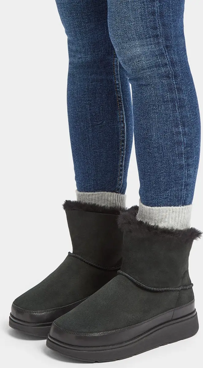 FitFlop Gen-ff Mini Shearling Laarzen - Zwart 41