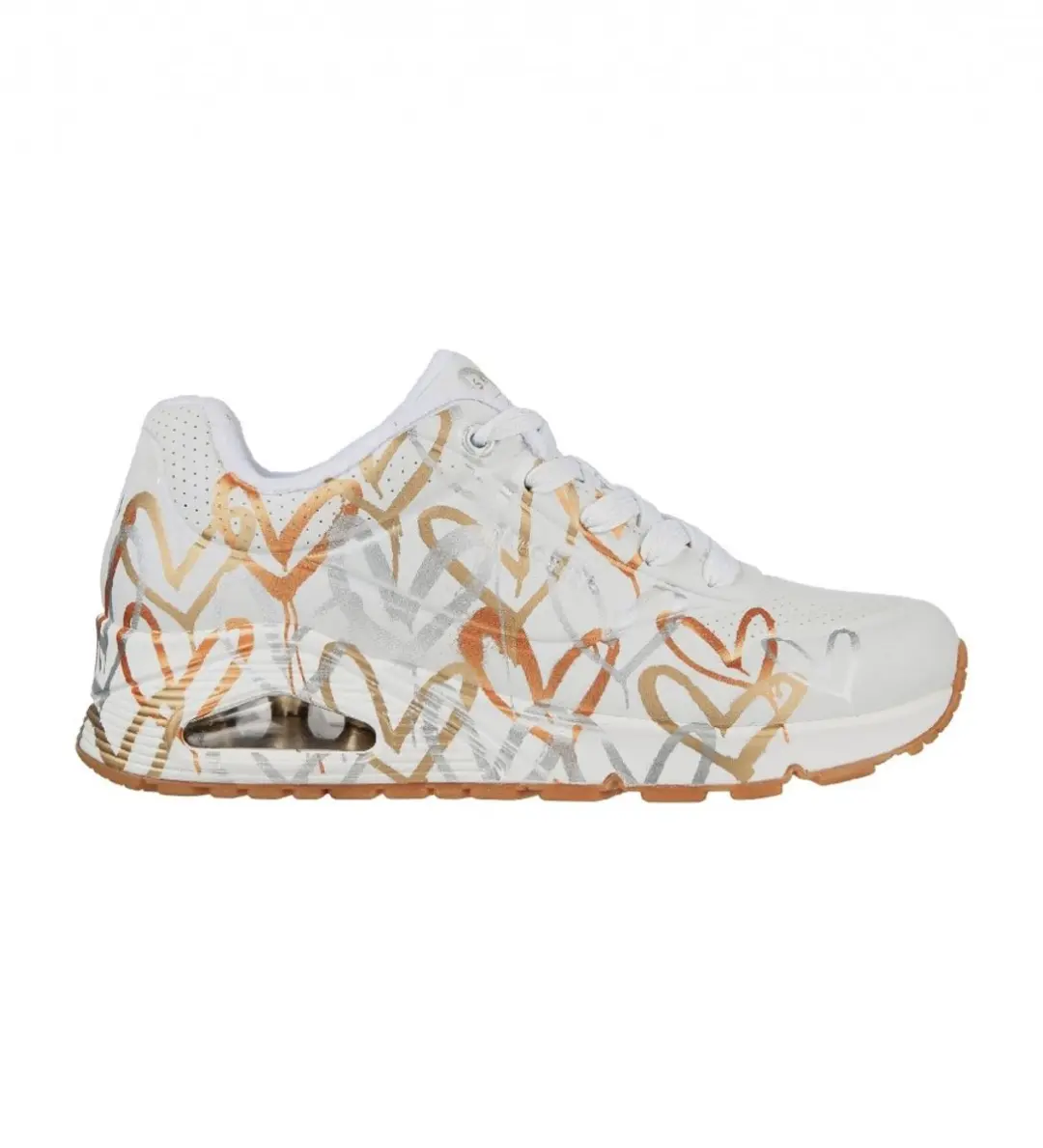 Skechers Trainers Uno Goldcrown - Metallic love white, metallic