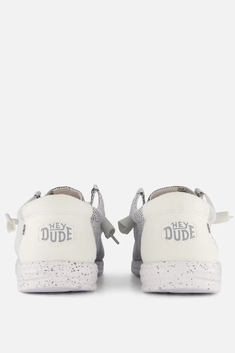 HEYDUDE Wally Sox Instappers grijs Canvas
