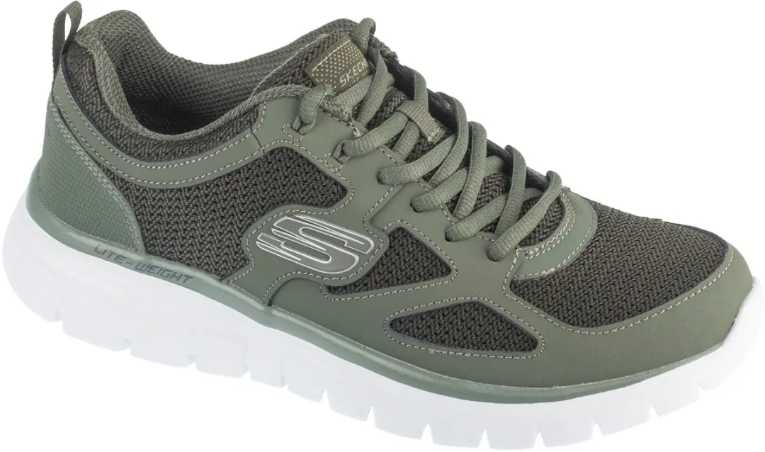 Skechers Burns-Agoura, Mannen, Groen, Sneakers, maat: 42,5