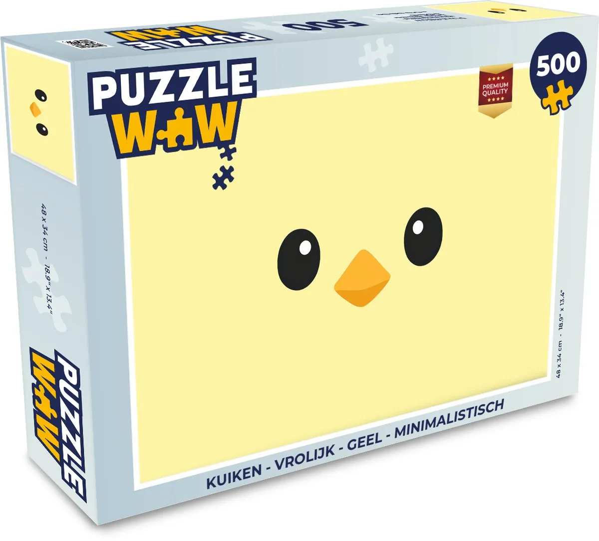 PuzzleWow Kuiken Legpuzzel 500 Stuks - Geel