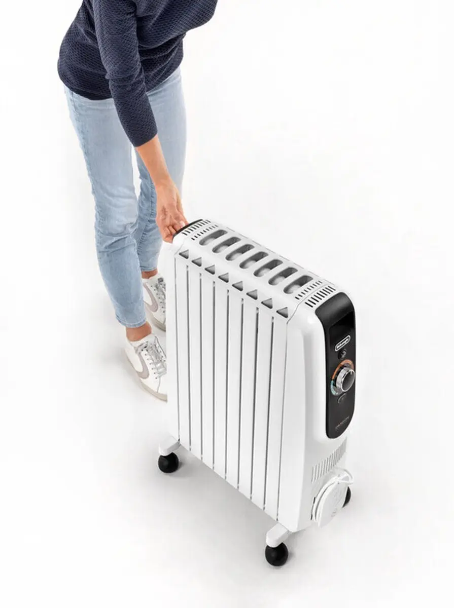 De'Longhi Dragon TRD50820 Oliegevulde Radiator 900W - Wit - afbeelding 2 van 6
