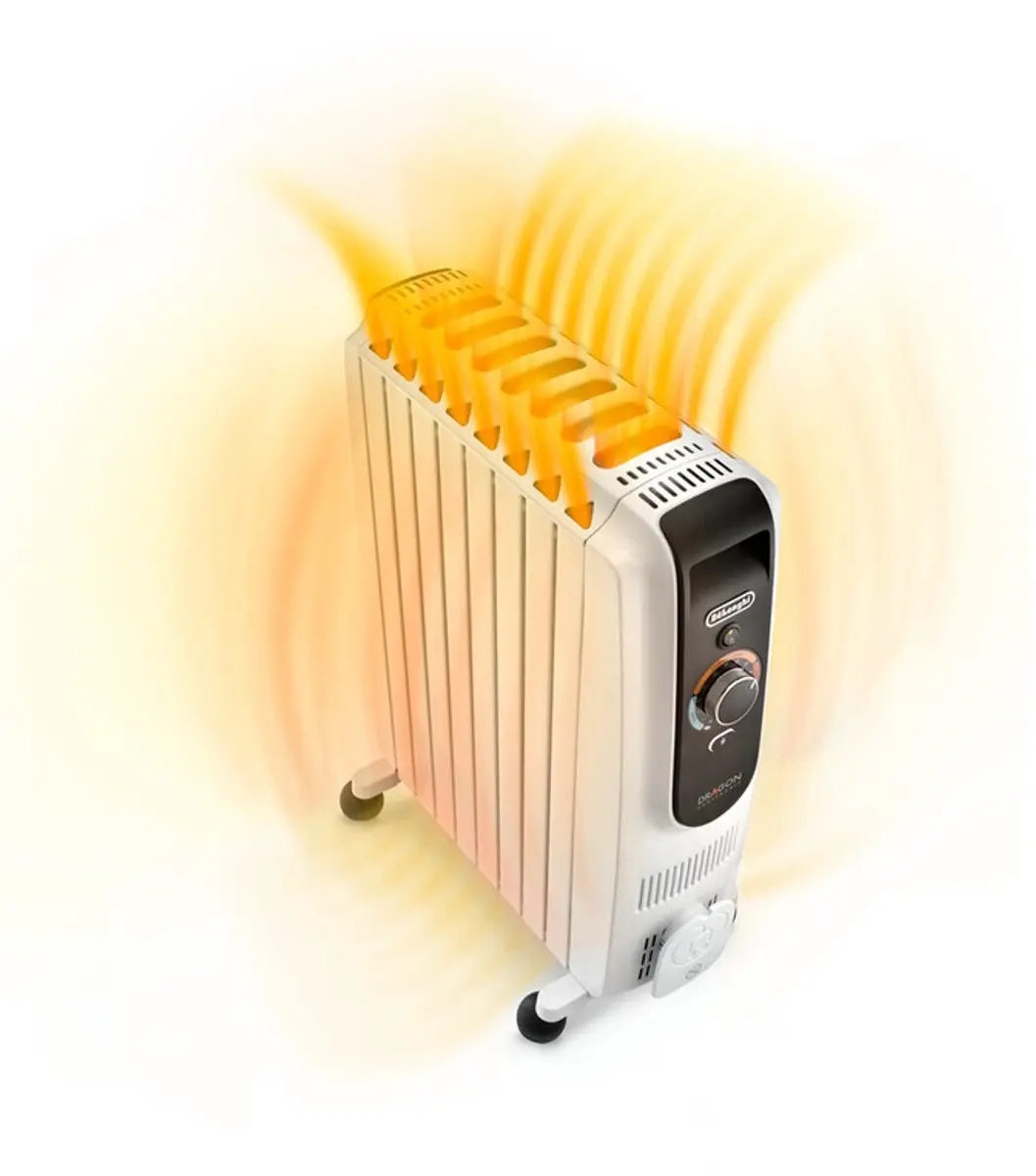 De'Longhi Dragon TRD50820 Oliegevulde Radiator 900W - Wit - afbeelding 5 van 6