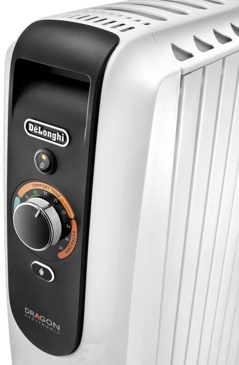 De'Longhi Dragon TRD50820 Oliegevulde Radiator 900W - Wit - afbeelding 3 van 6