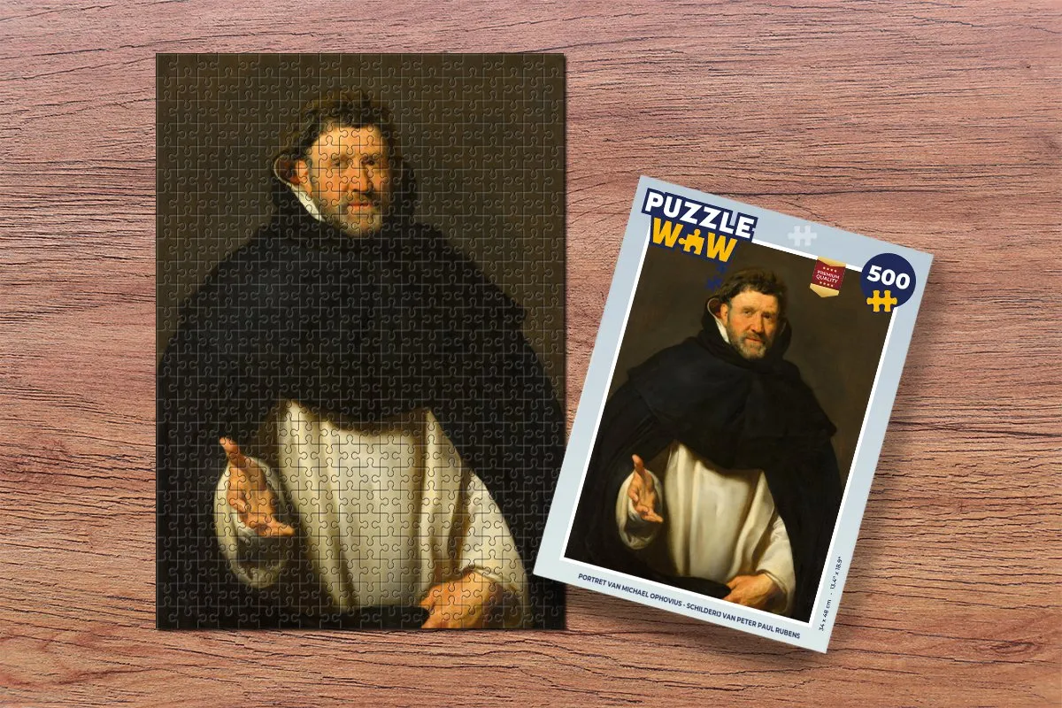 PuzzleWow Rubens Portret Michael Ophovius Legpuzzel 500 Stuks - Multicolor