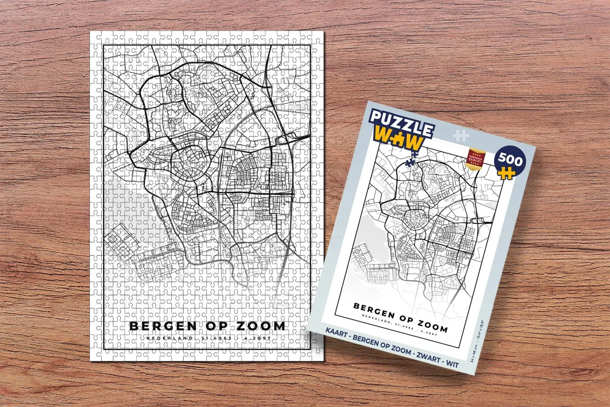 PuzzleWow Bergen op Zoom Legpuzzel 500 Stuks - Multicolor