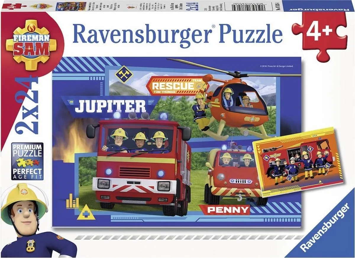 Ravensburger Waterloop met Brandweerman Sam Puzzel
