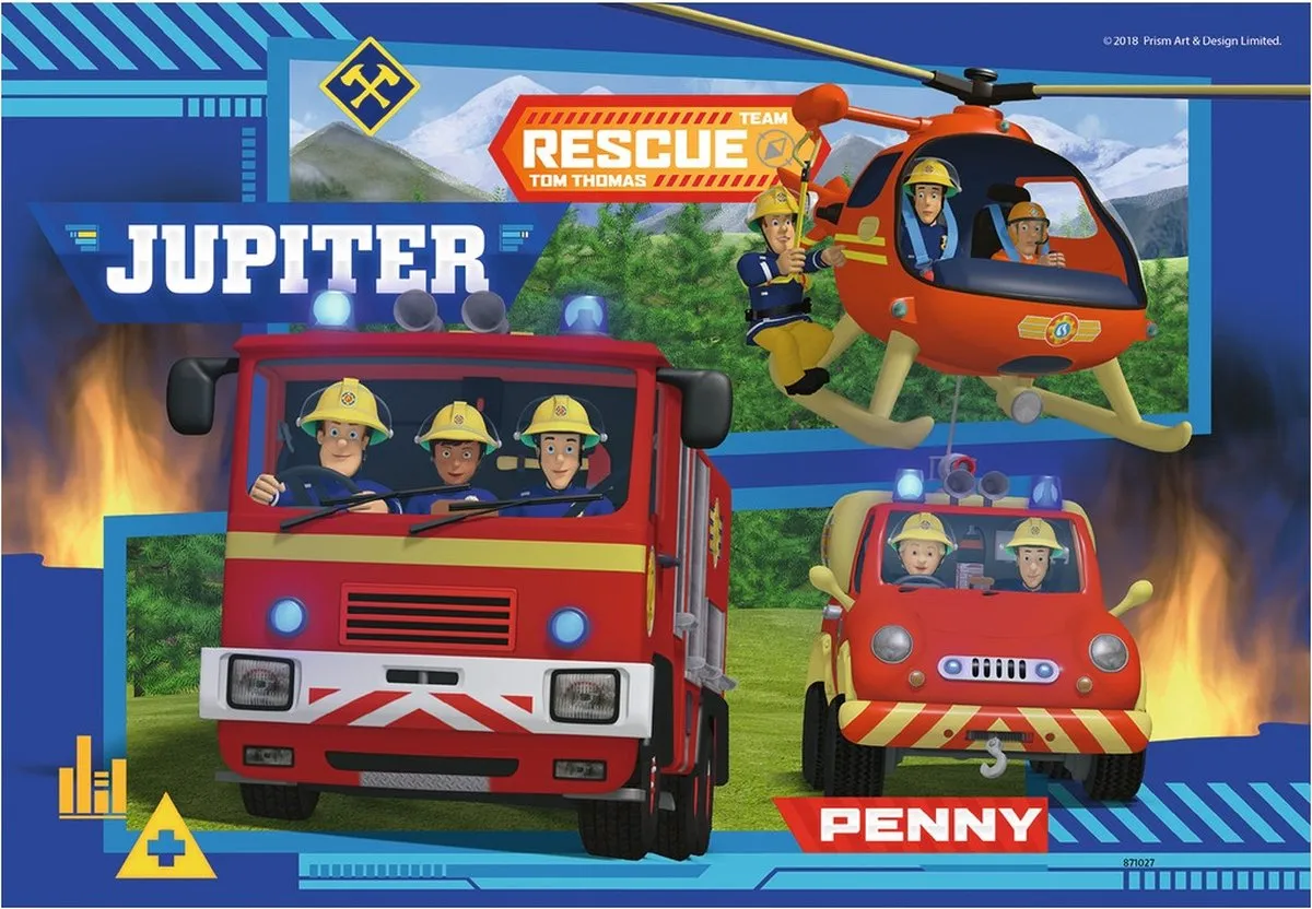 Ravensburger Waterloop met Brandweerman Sam Puzzel - 2x24 Stuks - afbeelding 6 van 6