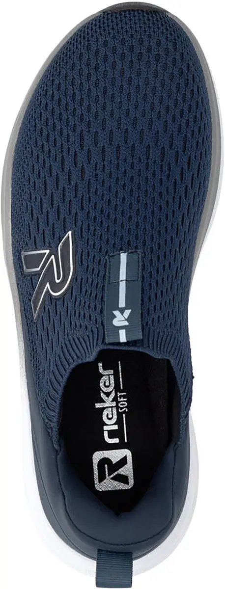 Lage sneakers zonder veters van scuba-stof