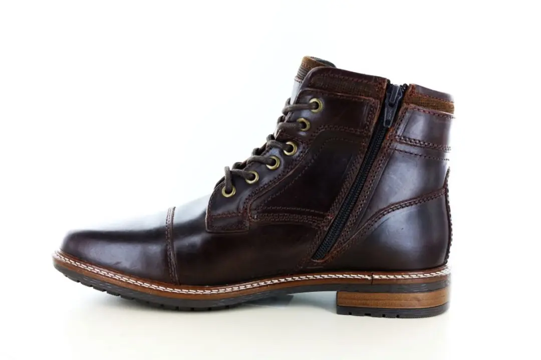 PS Poelman JONI Heren Veterschoenen Donkerbruin - Maat 43