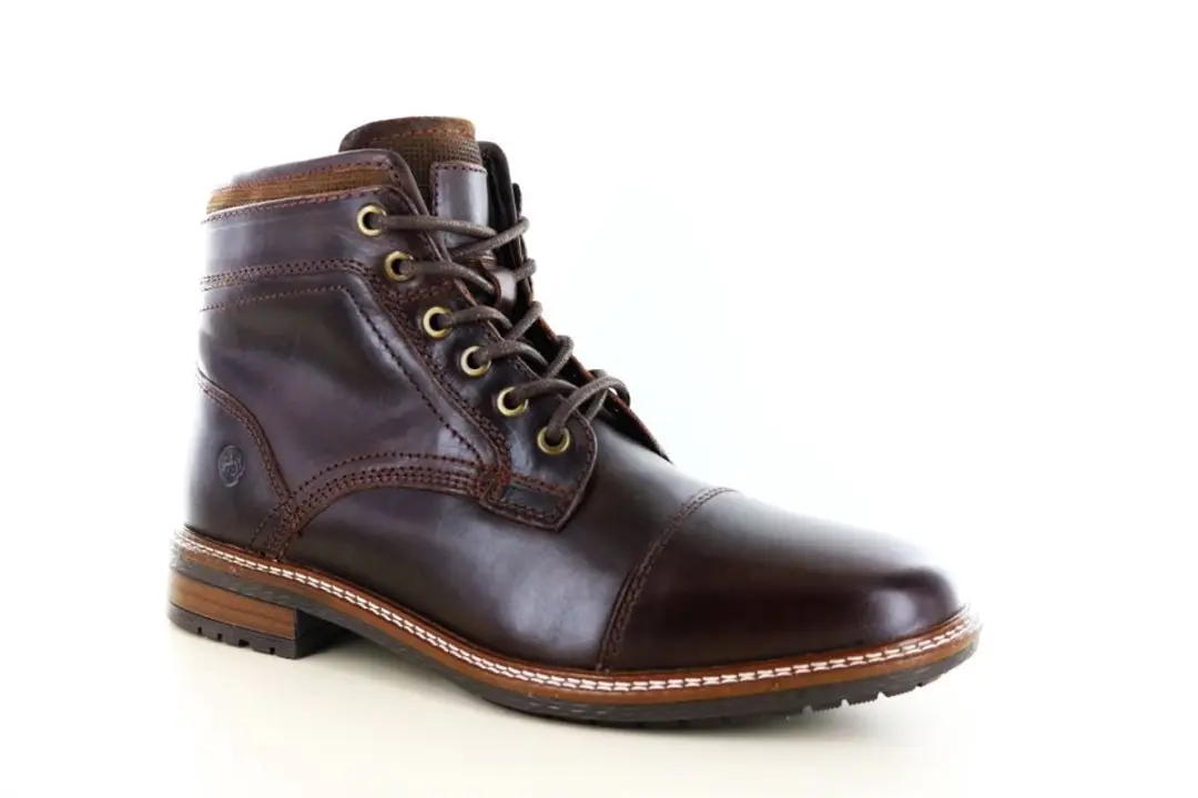 PS Poelman JONI Heren Veterschoenen Donkerbruin - Maat 43