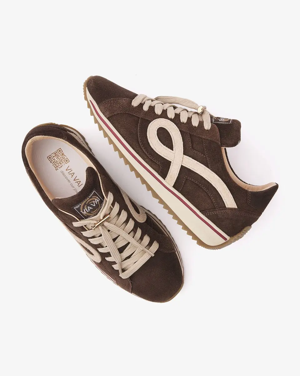 VIA VAI Mikki Eve Sneakers - Bruin - Maat 39