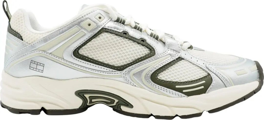 Tommy Hilfiger Metallic Hardloopsneaker Heren -Deep Woods- Maat 43