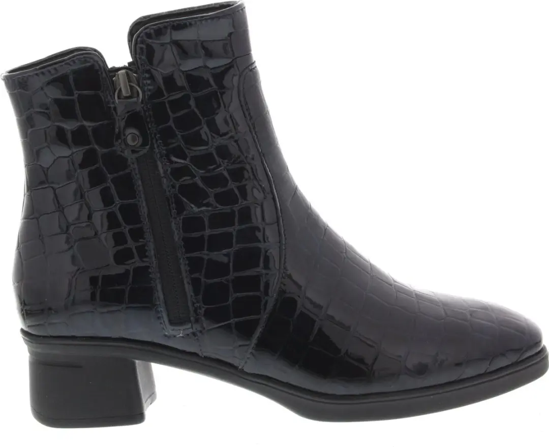 Dames Enkellaars Hartjes Blues Boot Donkerblauw