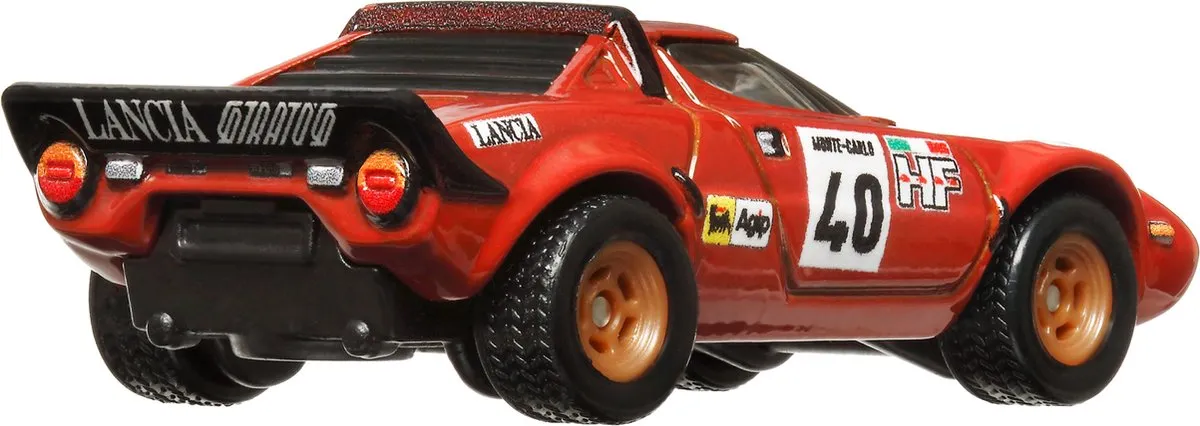 Hot Wheels Lancia Stratos NR HKC49 Racewagen - Zwart/Rood/Wit - afbeelding 6 van 6