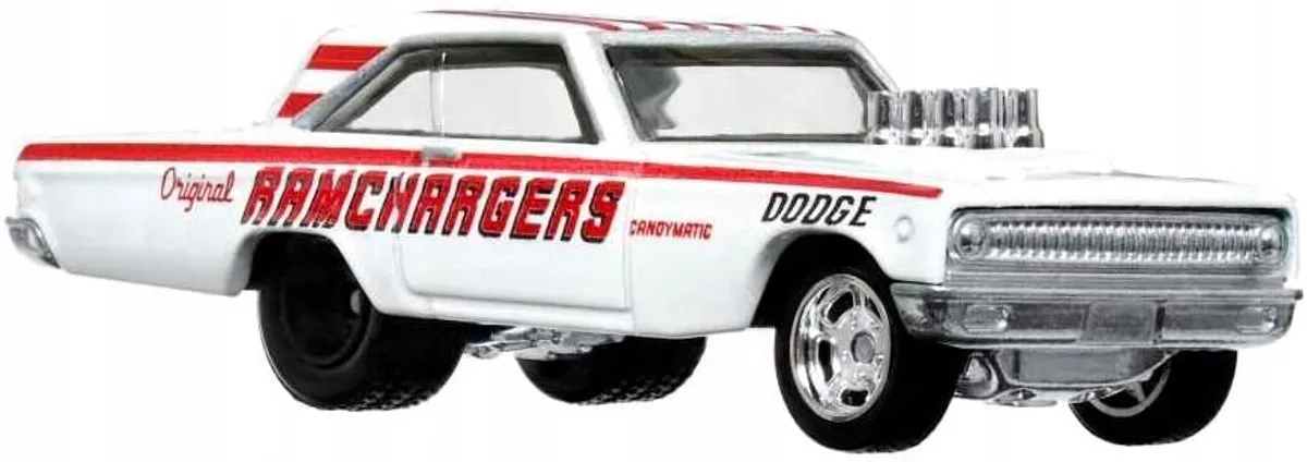 Hot Wheels '65 Dodge Coronet Drag Strip 1:64 Modelauto - Rood/Wit