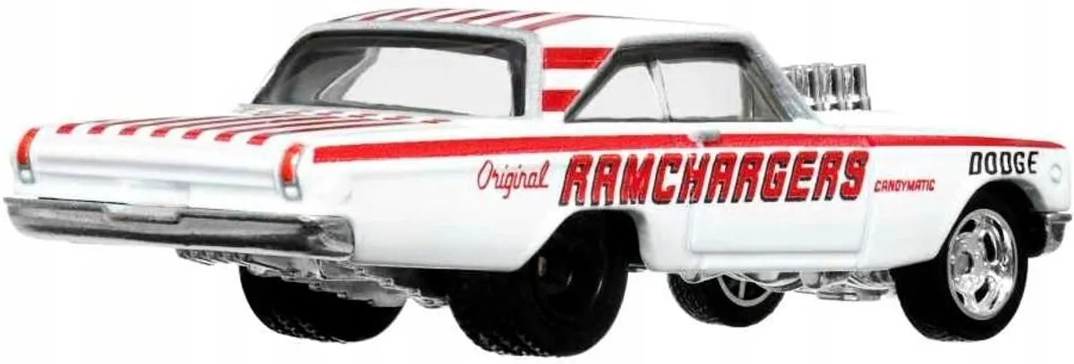 Hot Wheels '65 Dodge Coronet Drag Strip 1:64 Modelauto - Rood/Wit