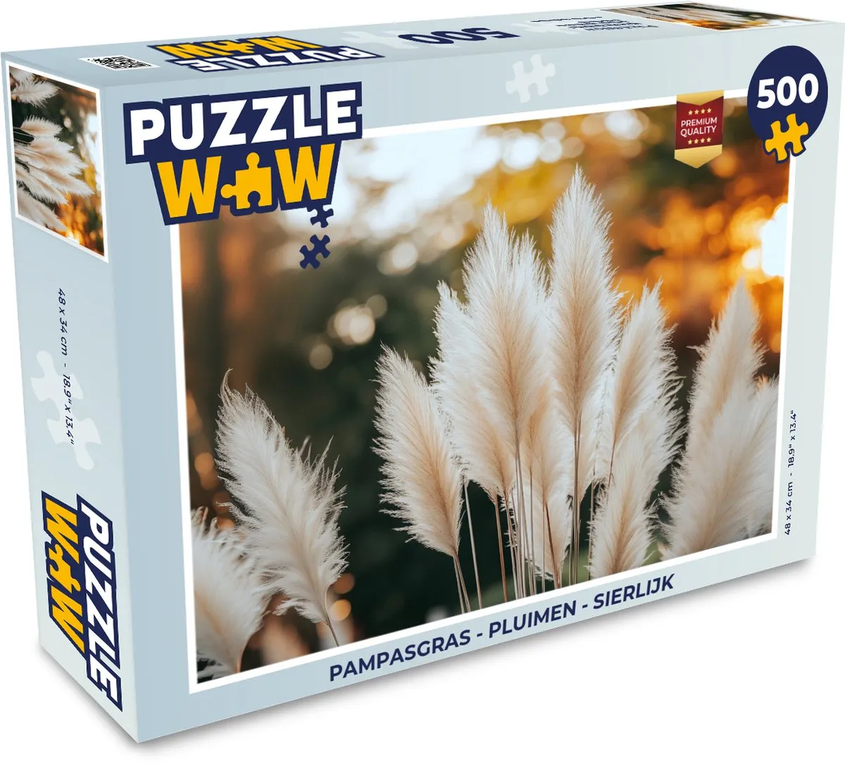 PuzzleWow Puzzel Pampasgras - Pluimen 500 Stuks