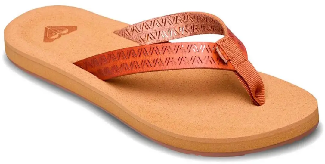 Roxy Porto Motif Teenslipper - EU 36 - Oranje - afbeelding 2 van 4