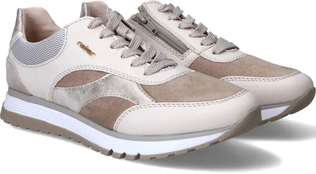 Rieker 101504 Sneakers - Beige - Maat 42 - afbeelding 2 van 6