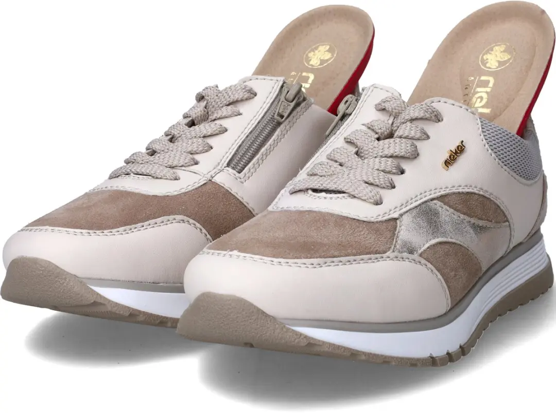 Rieker 101504 Sneakers - Beige - Maat 42 - afbeelding 6 van 6