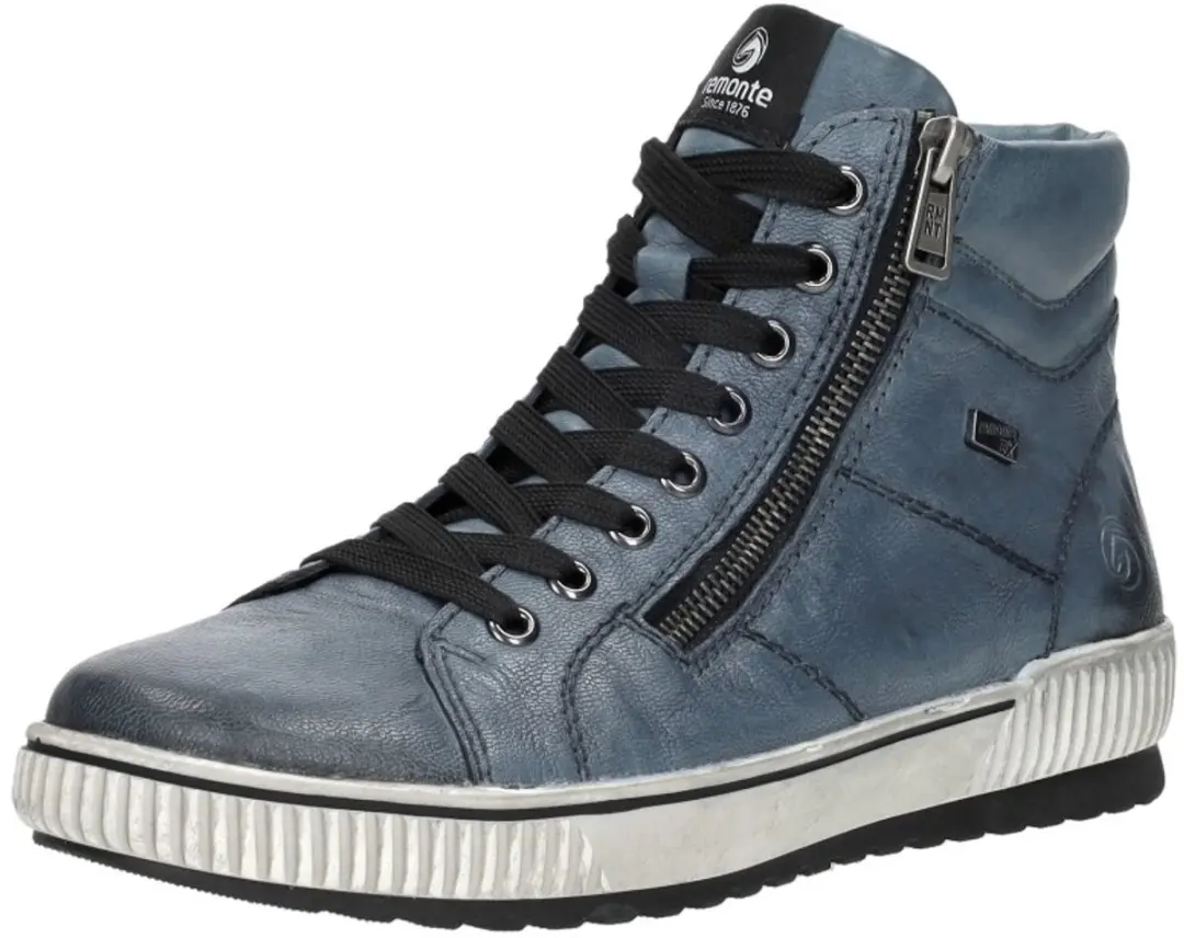 Remonte Veterboots Blauw Leer - Maat 43 - afbeelding 4 van 6