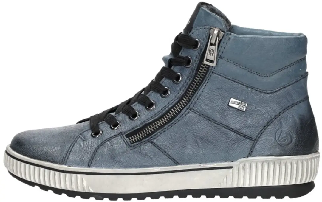 Remonte Veterboots Blauw Leer - Maat 43 - afbeelding 2 van 6