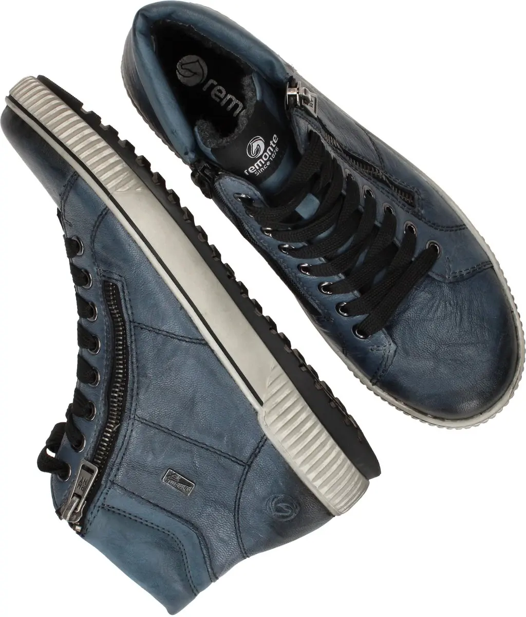 Remonte Veterboots Blauw Leer - Maat 43 - afbeelding 6 van 6