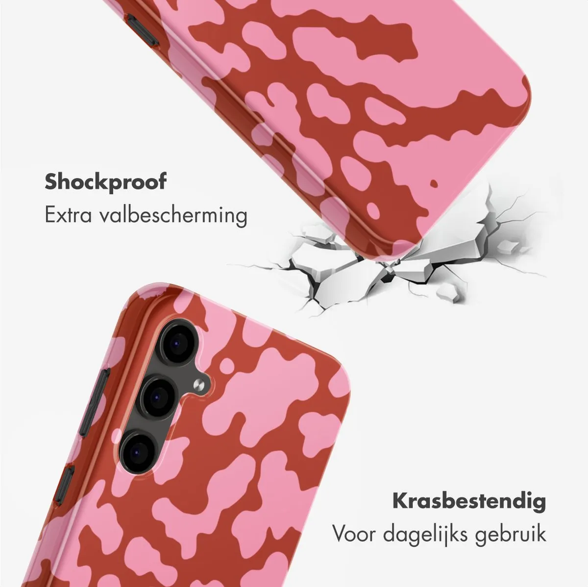 Selencia Hoesje Samsung Galaxy S24 FE - Moo’d Blush Pink
