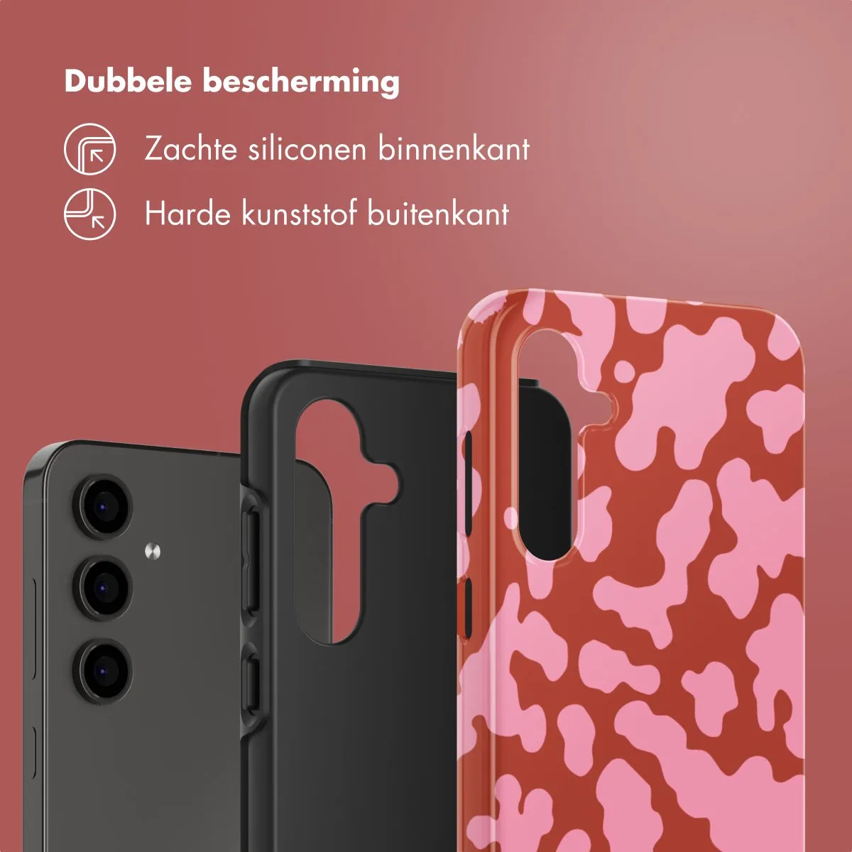 Selencia Hoesje Samsung Galaxy S24 FE - Moo’d Blush Pink