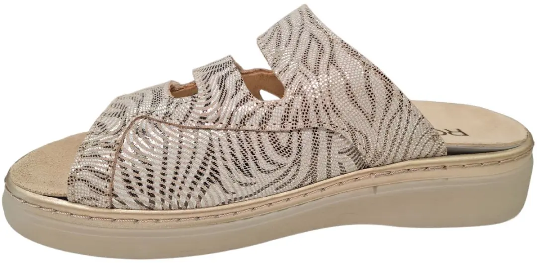 Rohde 5221 - Dames slippers - Kleur: Wit/beige - Maat: 40