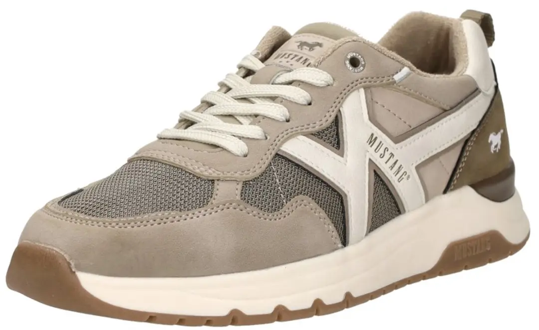 Mustang Sneakers Laag - Beige - Maat 46 - afbeelding 4 van 6
