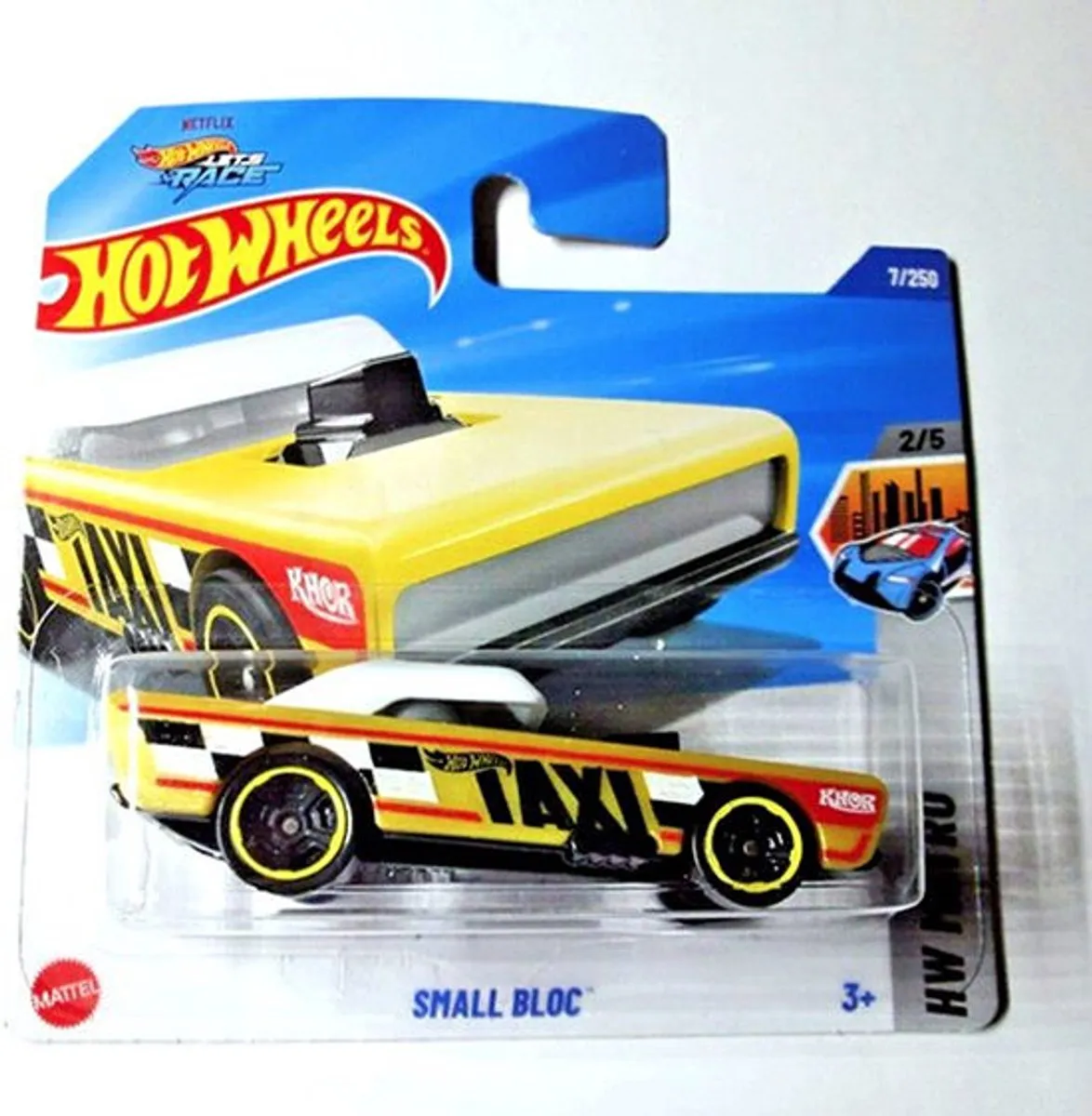 Hot Wheels Small Bloc Taxi Cab 1:64